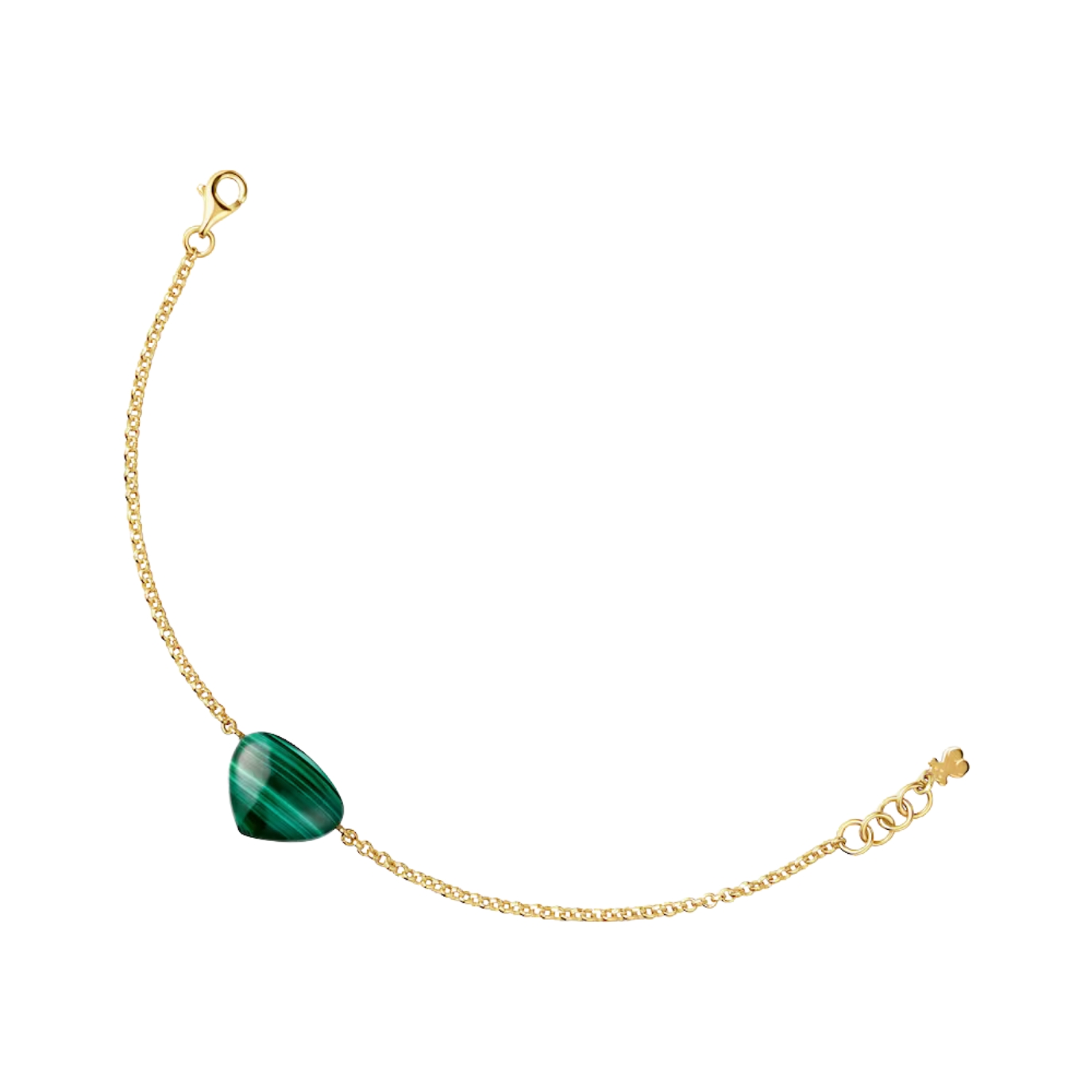 PULSERA CON BAÑO DE ORO 18 KT SOBRE PLATA Y MALAQUITA TOUS COLOR DOTS - 1