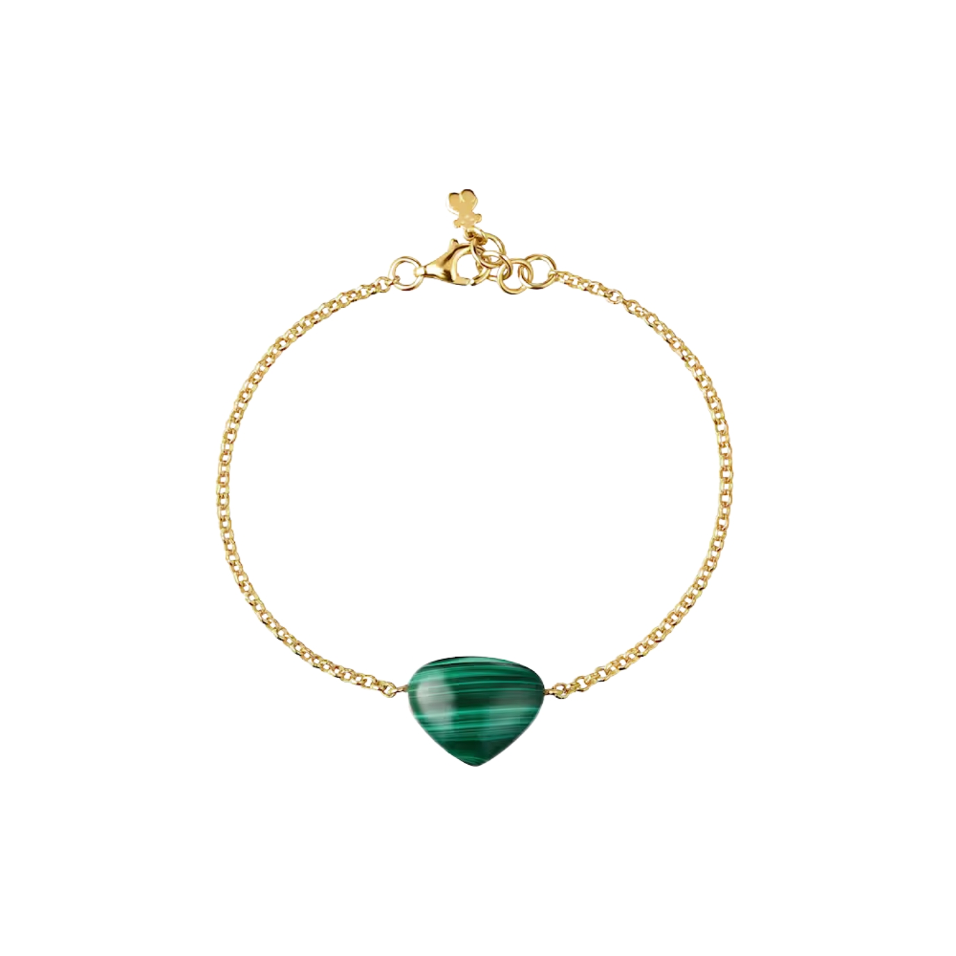 PULSERA CON BAÑO DE ORO 18 KT SOBRE PLATA Y MALAQUITA TOUS COLOR DOTS - 2