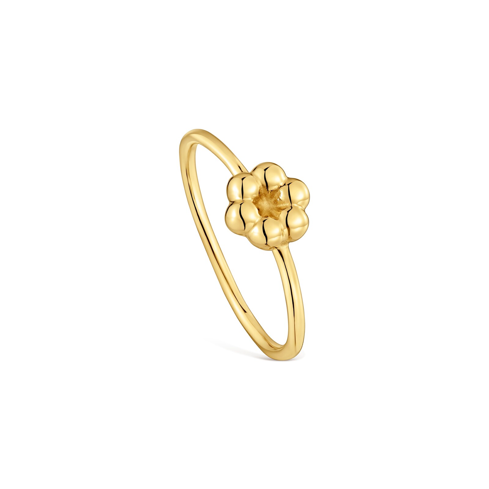 ANILLO FLOR CON BAÑO DE ORO 18 KT SOBRE PLATA TOUS BOLD MOTIF - 2