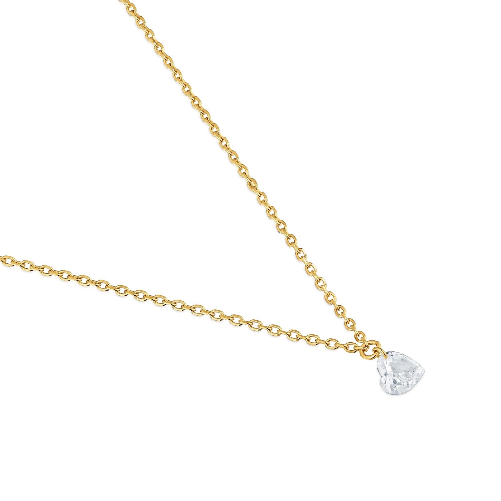COLLAR CORAZÓN DE ORO 9 KT Y DIAMANTE DE LAB. TOUS IRISÉ LGD - 2