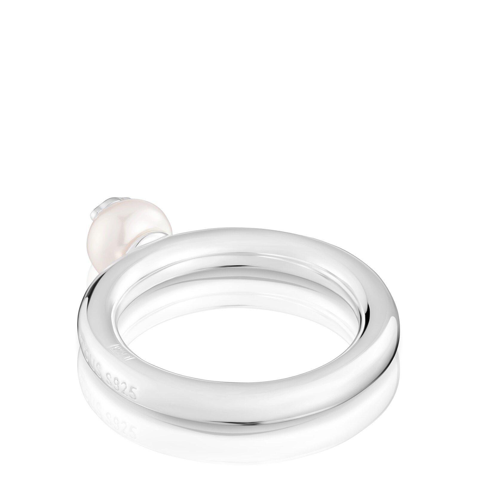 ANILLO DE PLATA Y PERLA CULTIVADA TOUS ICON PEARL T14 - 2
