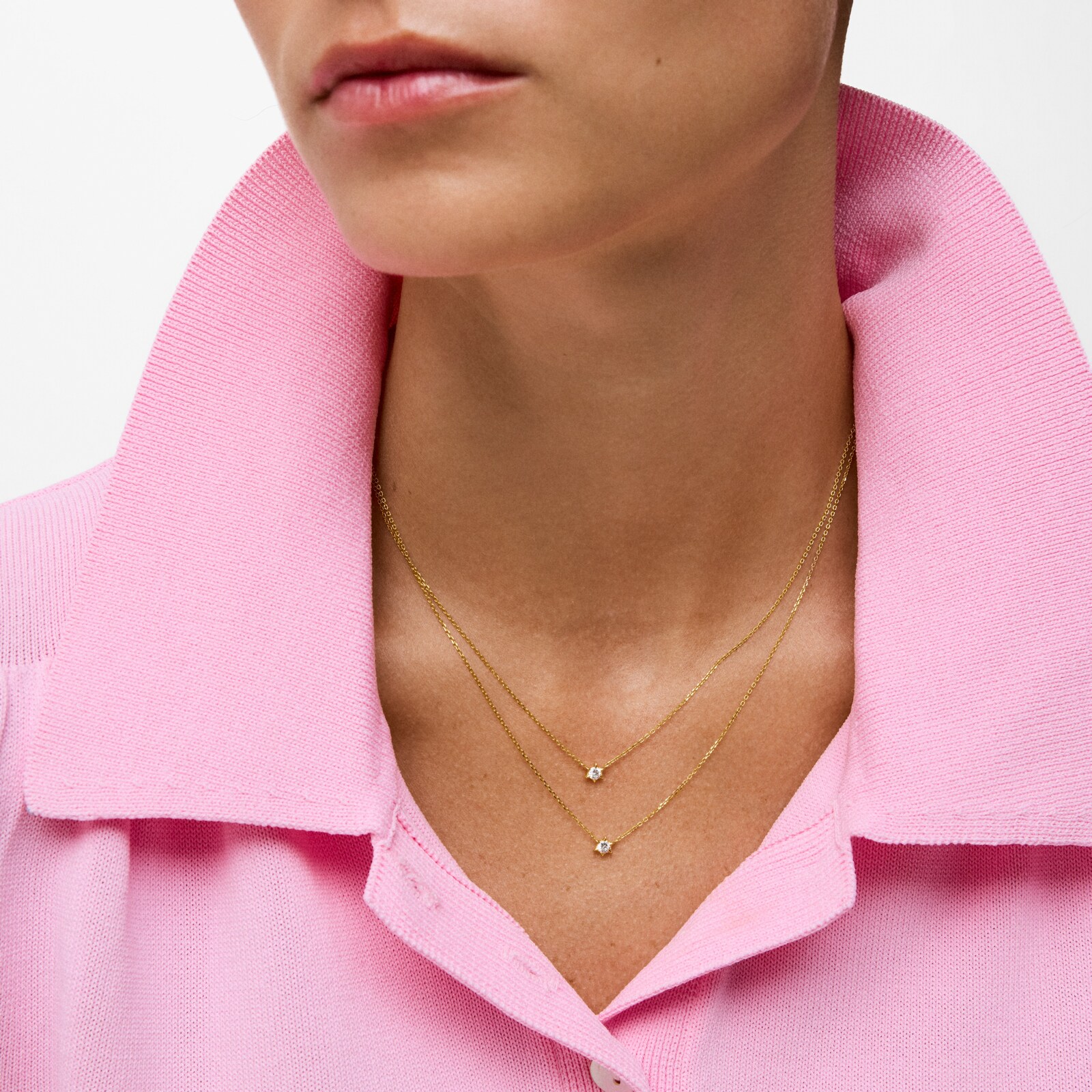 COLLAR DE ORO 9 KT Y DIAMANTE DE LAB. TOUS IRISÉ LGD - 4