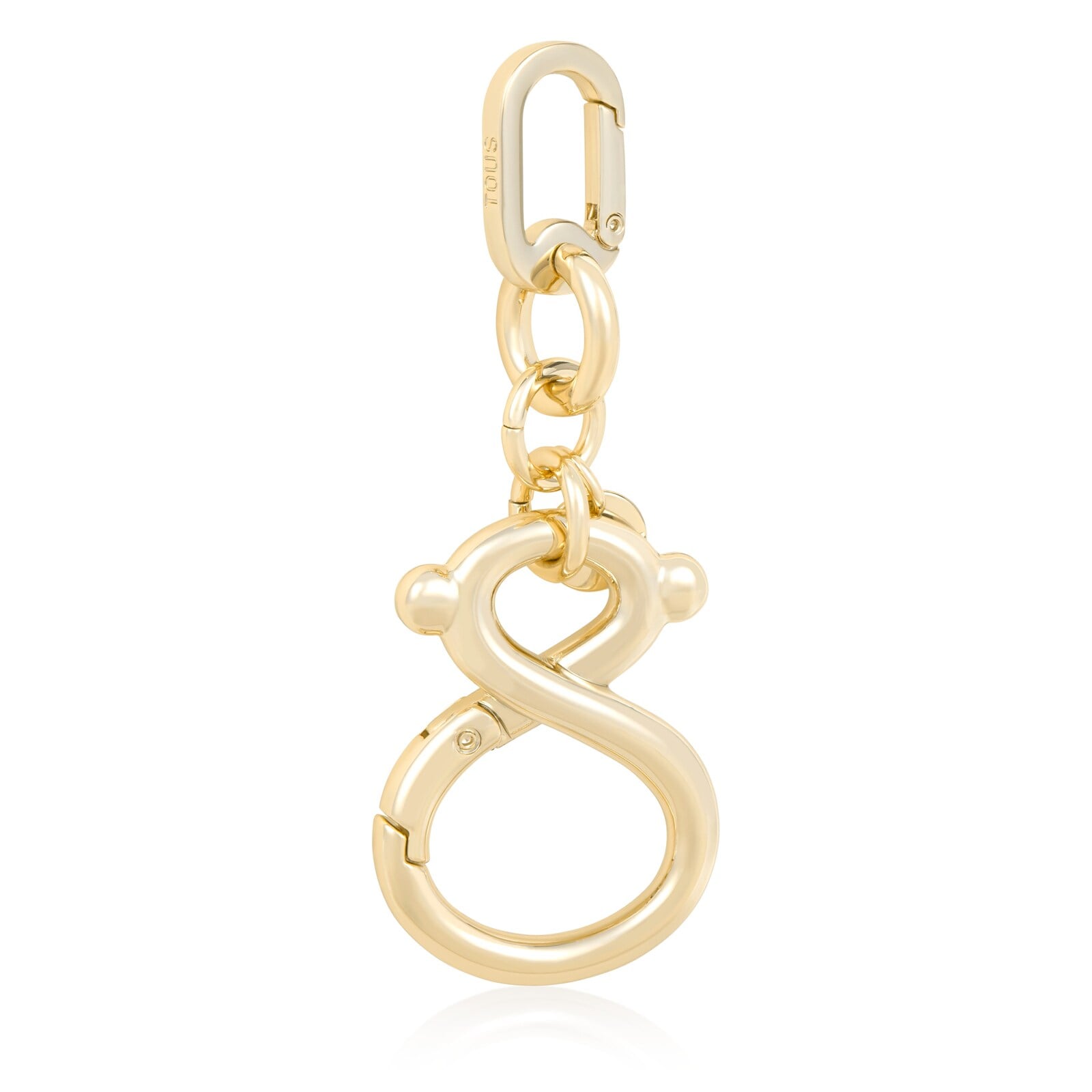 LLAVERO DORADO OSO Y LOGO TOUS INFINITY - 1