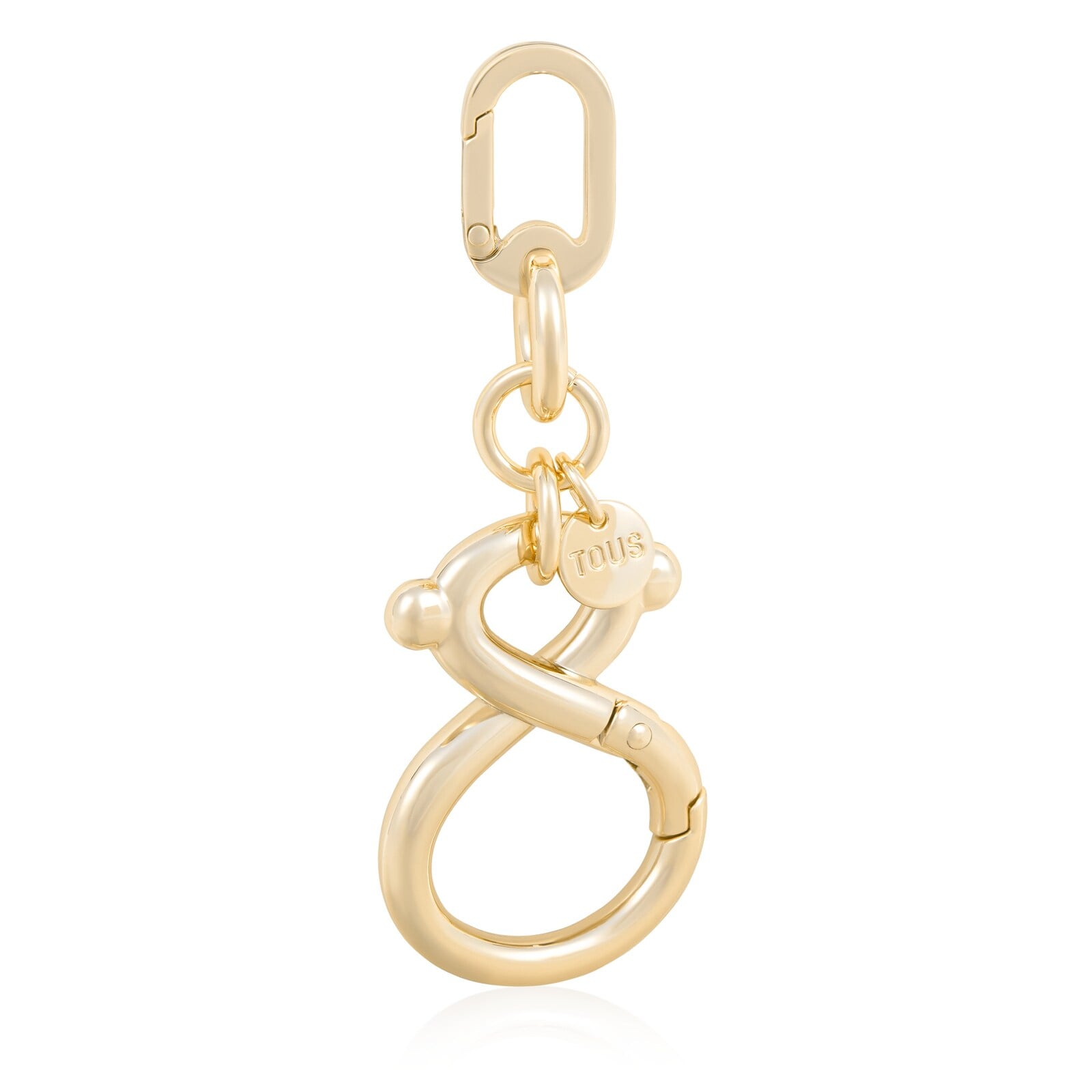LLAVERO DORADO OSO Y LOGO TOUS INFINITY - 2