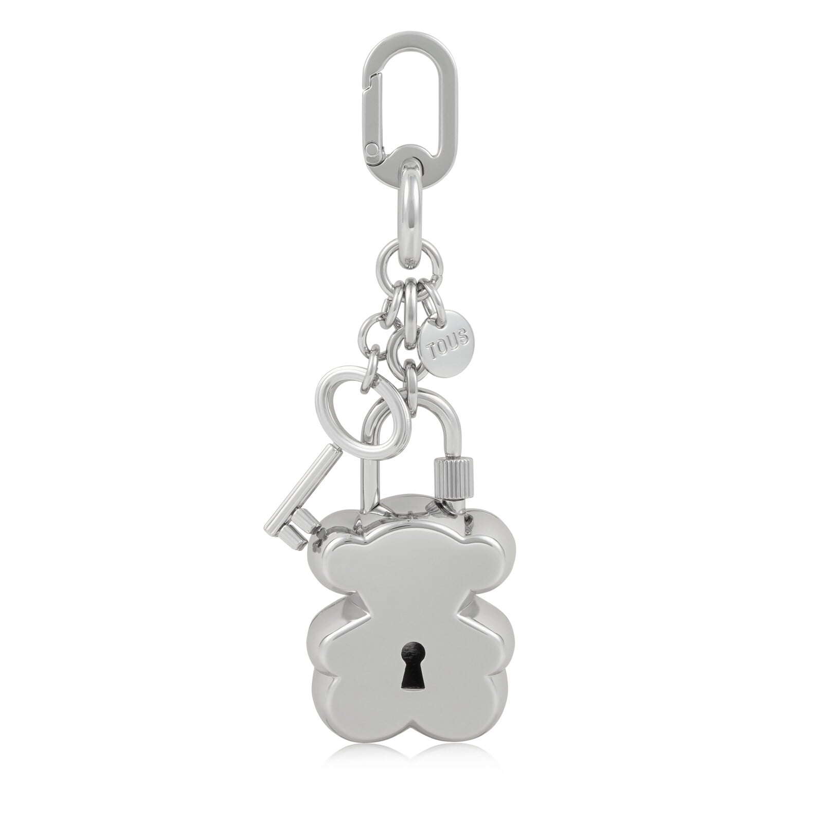 LLAVERO OSO Y LLAVE PLATEADO TOUS BEAR LOCK - 1