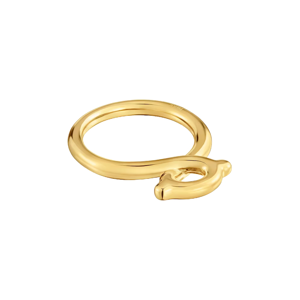 ANILLO CON BAÑO DE ORO 18 KT SOBRE PLATA TOUS INFINITY T14 - 3