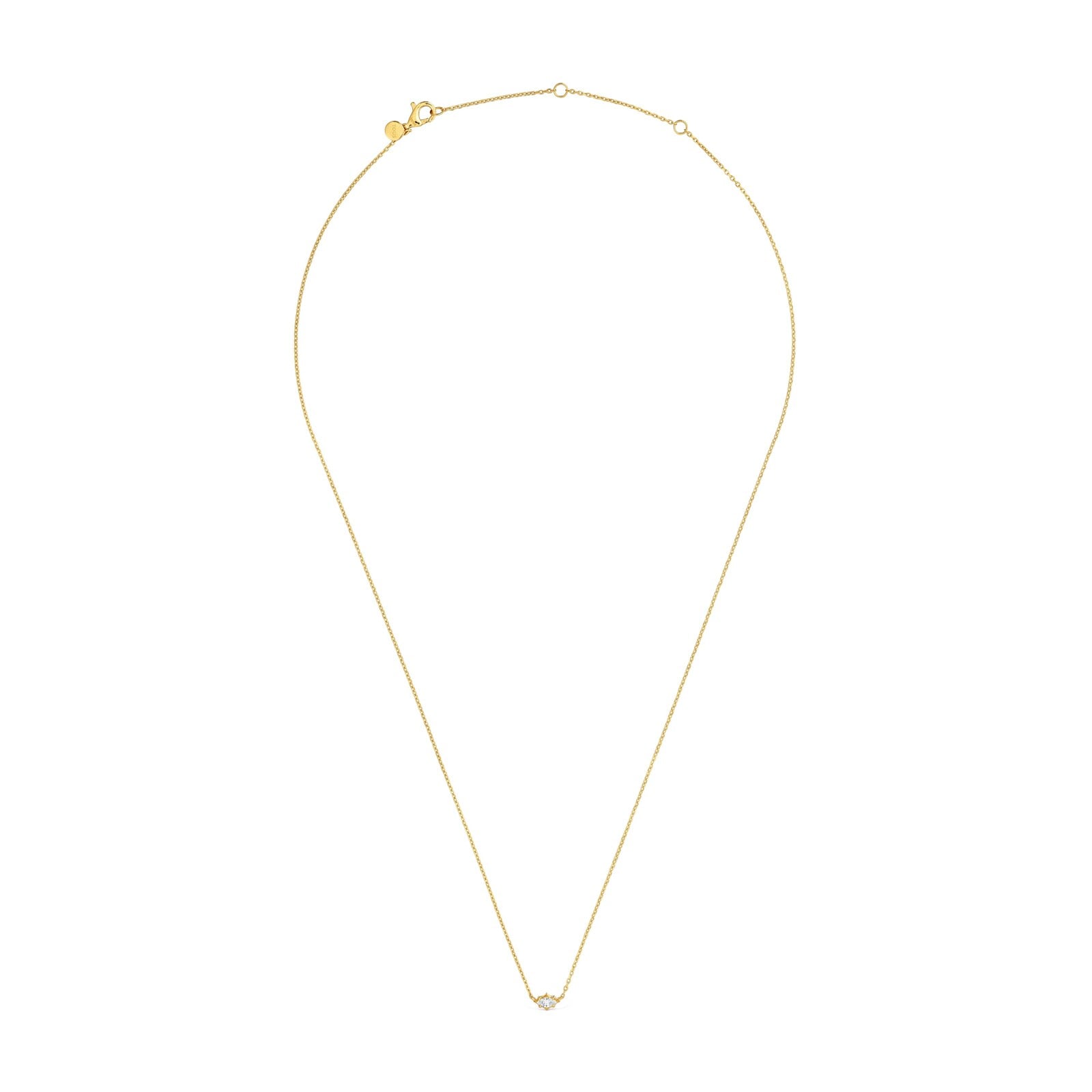 COLLAR DE ORO 9 KT Y DIAMANTE DE LAB. TOUS IRISÉ LGD - 2