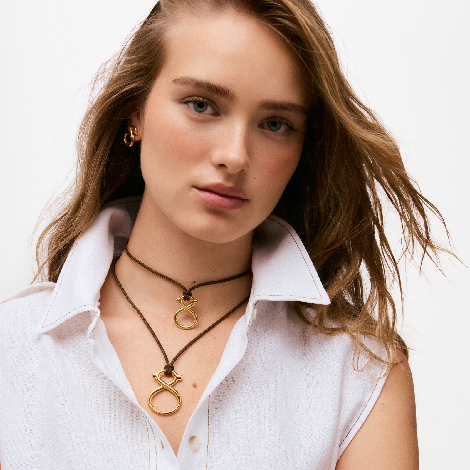 COLLAR CON BAÑO DE ORO 18 KT SOBRE PLATA Y CORDÓN TOUS INFINITY - 5