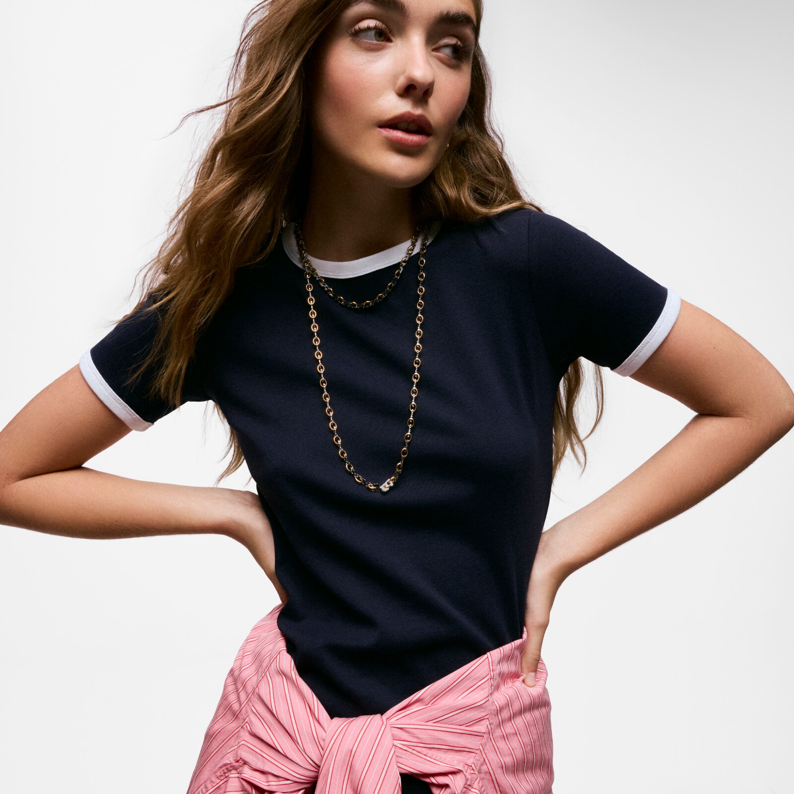 COLLAR CORTO DE ACERO BICOLOR TOUS HALF BEAR - 6