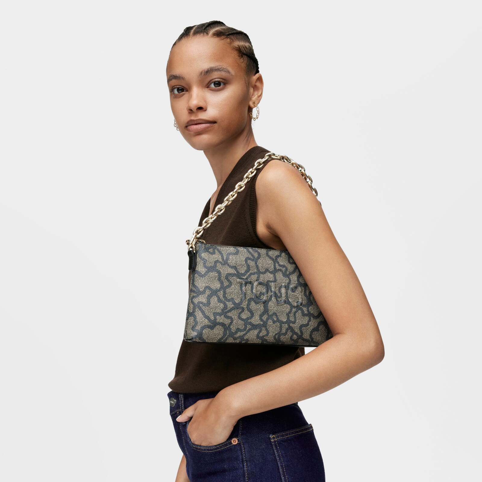 BOLSO CLUTCH NEGRO TOUS KAOS ICON - 6
