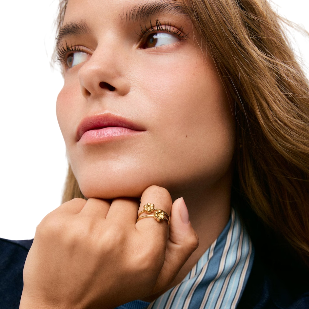 ANILLO FLOR CON BAÑO DE ORO 18 KT TOUS BOLD MOTIF - 4