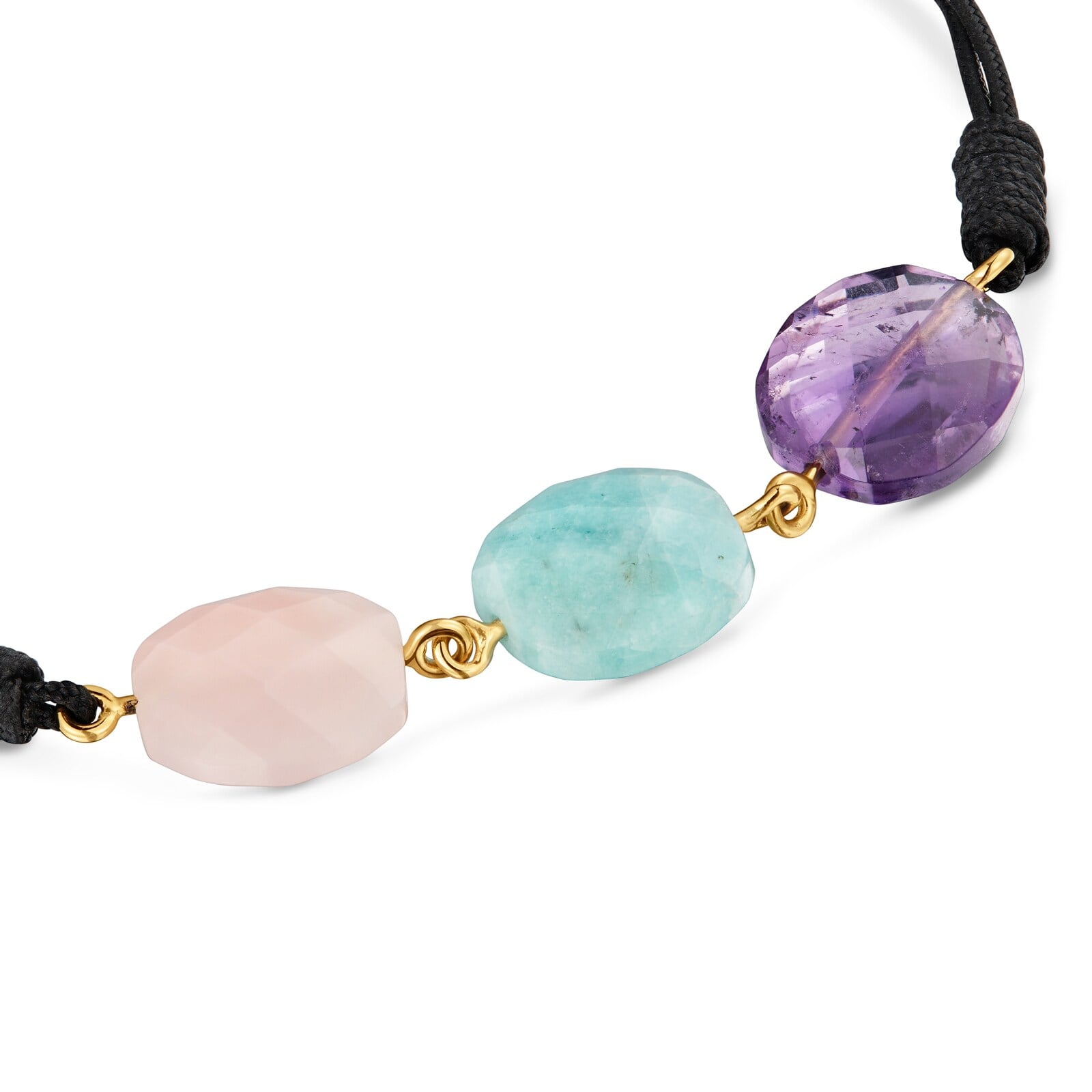PULSERA DE NYLON CON BAÑO DE ORO 18 KT Y GEMAS TOUS BOLD MOTIF - 3