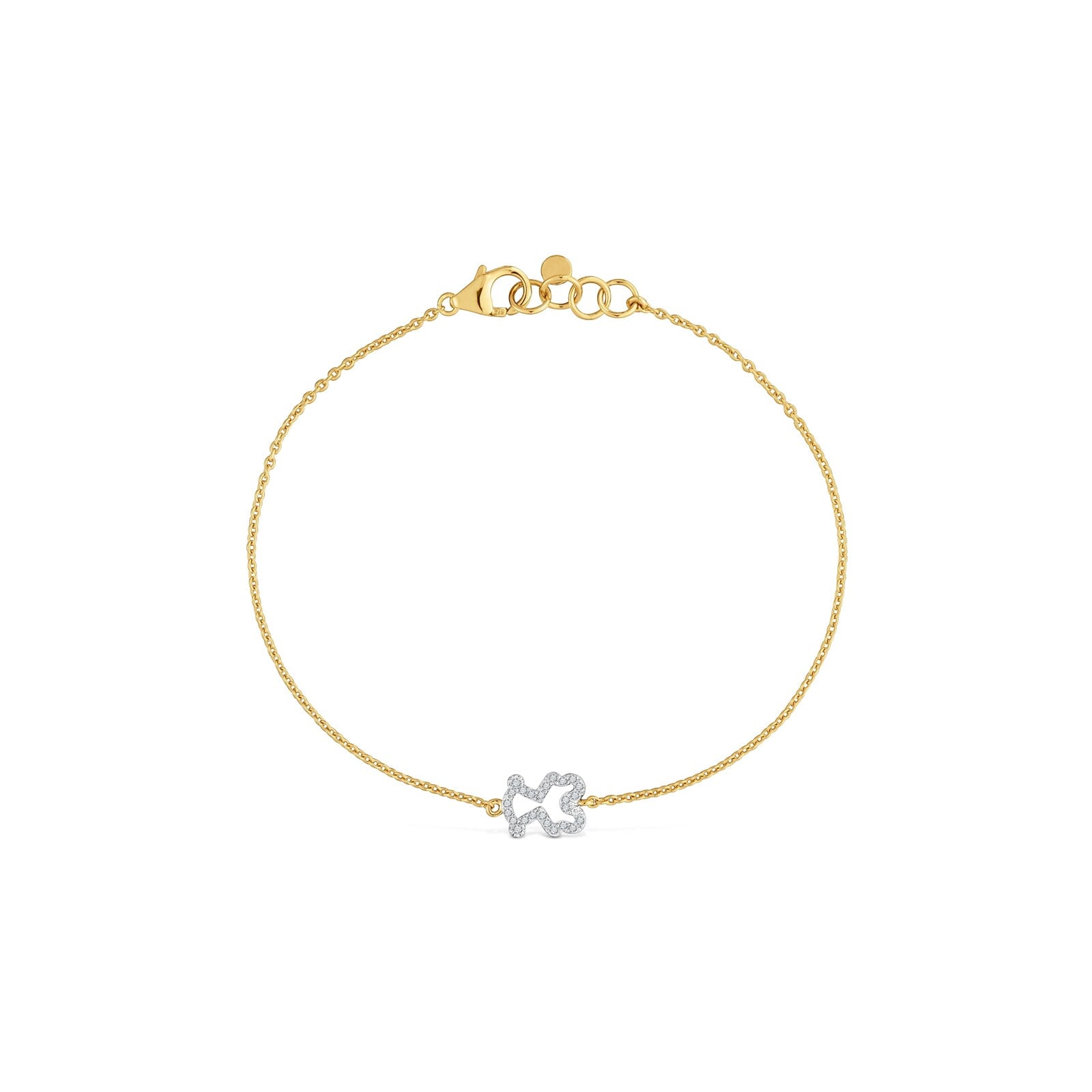 PULSERA CON DIAMANTES Y ORO 9 KT TOUS KAOS - 2