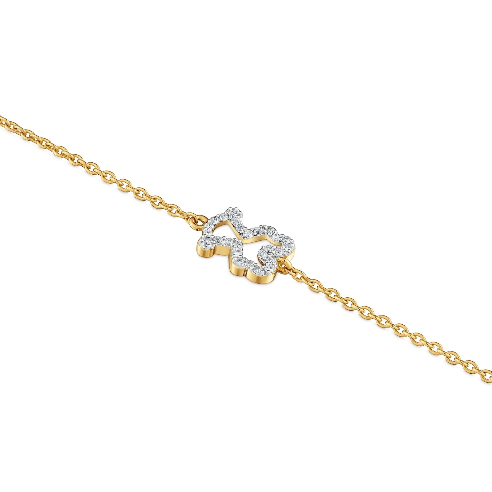 PULSERA CON DIAMANTES Y ORO 9 KT TOUS KAOS - 3