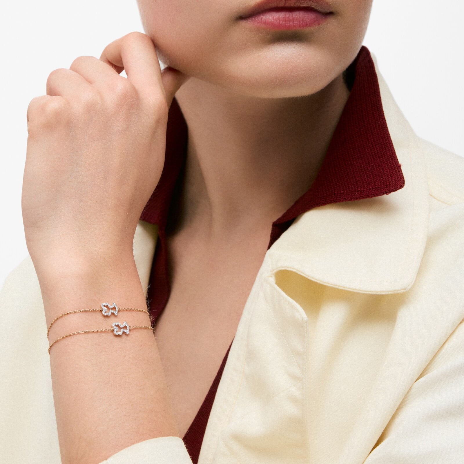 PULSERA CON DIAMANTES Y ORO 9 KT TOUS KAOS - 4