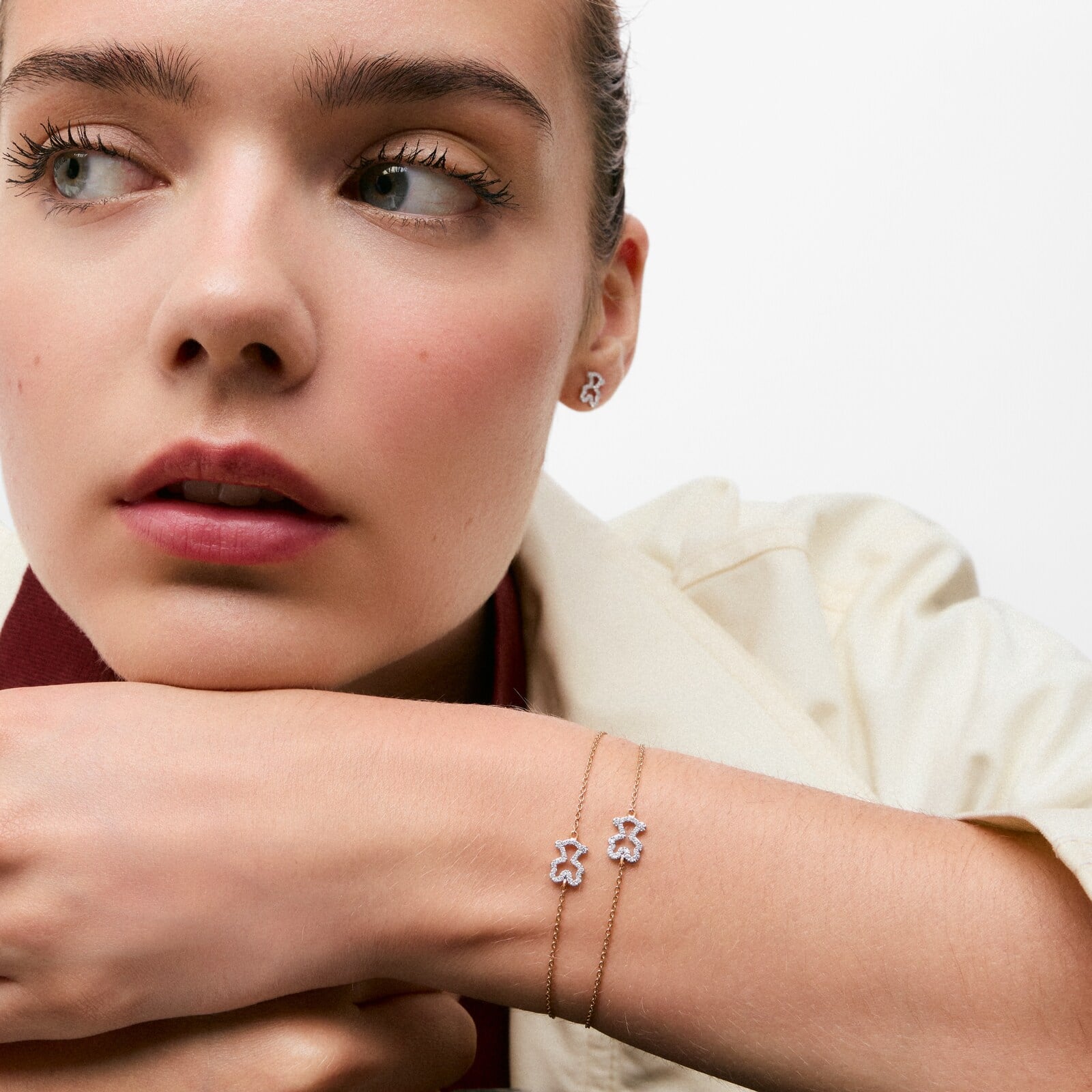 PULSERA CON DIAMANTES Y ORO 9 KT TOUS KAOS - 5