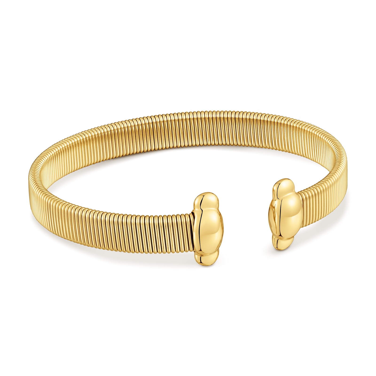 PULSERA ESCLAVA DE ACERO DORADO HEAD TO TOUS - 1