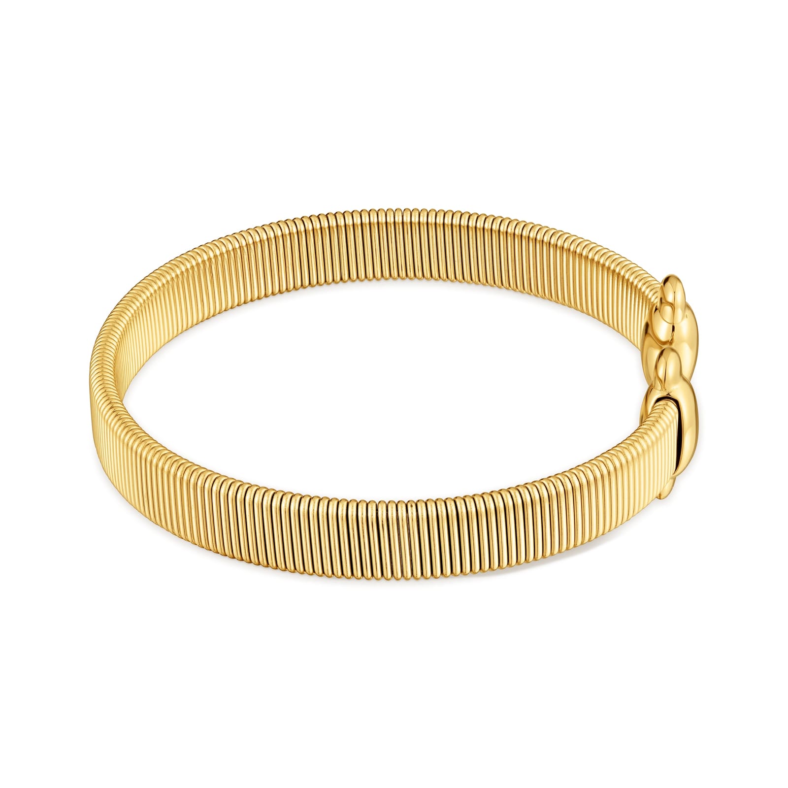 PULSERA ESCLAVA DE ACERO DORADO HEAD TO TOUS - 3