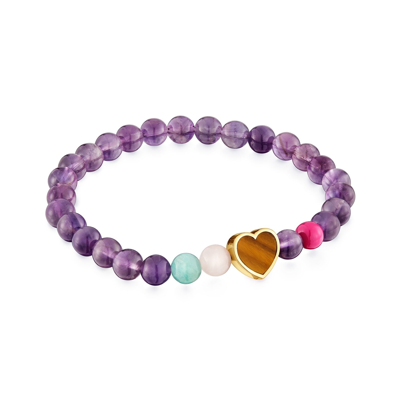 PULSERA ELASTICA CORAZÓN CON GEMAS TOUS EUREKA - 1