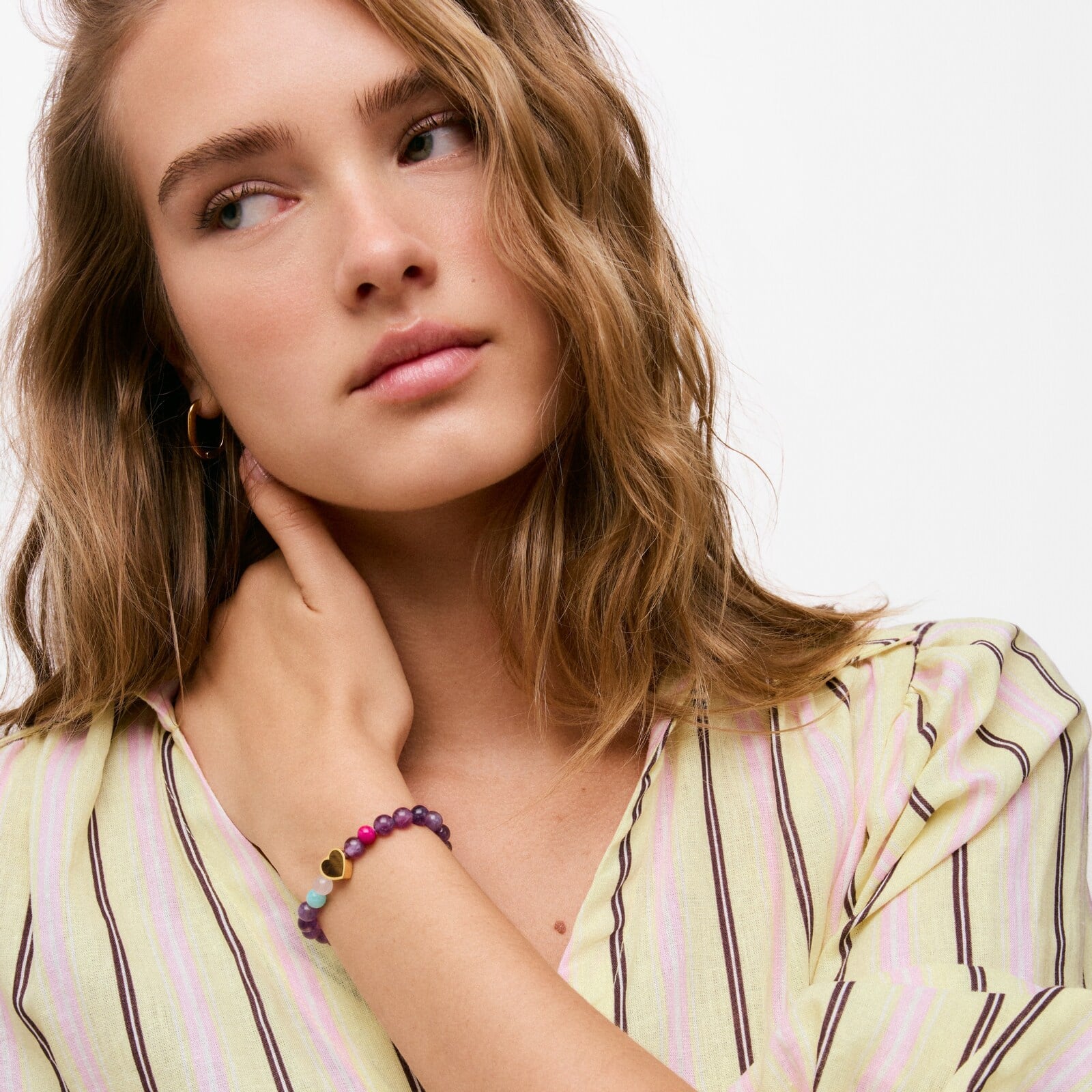 PULSERA ELASTICA CORAZÓN CON GEMAS TOUS EUREKA - 4