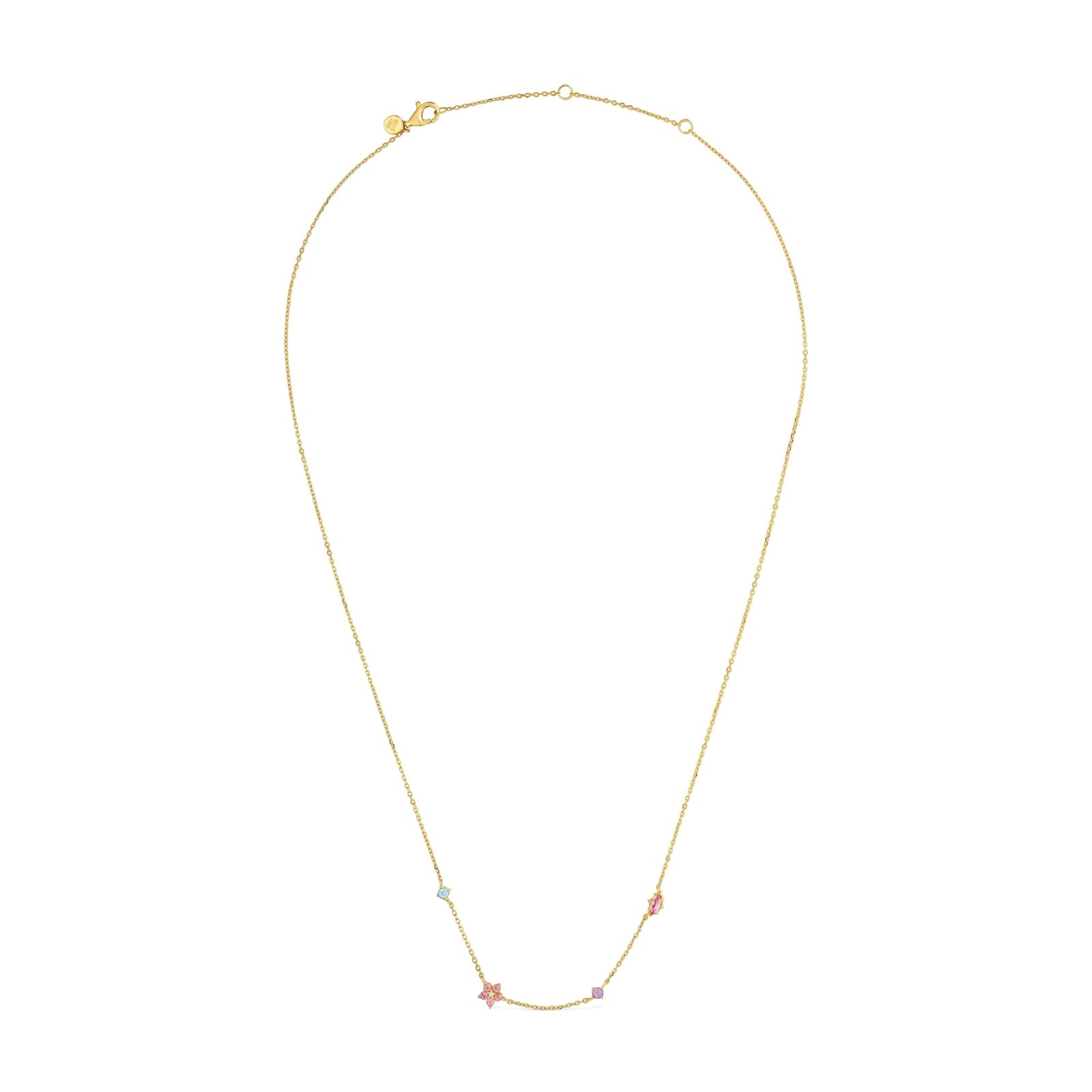 COLLAR DE ORO 9 KT, GEMAS Y DIAMANTES EN LAB. TOUS IRISÉ LGD - 2