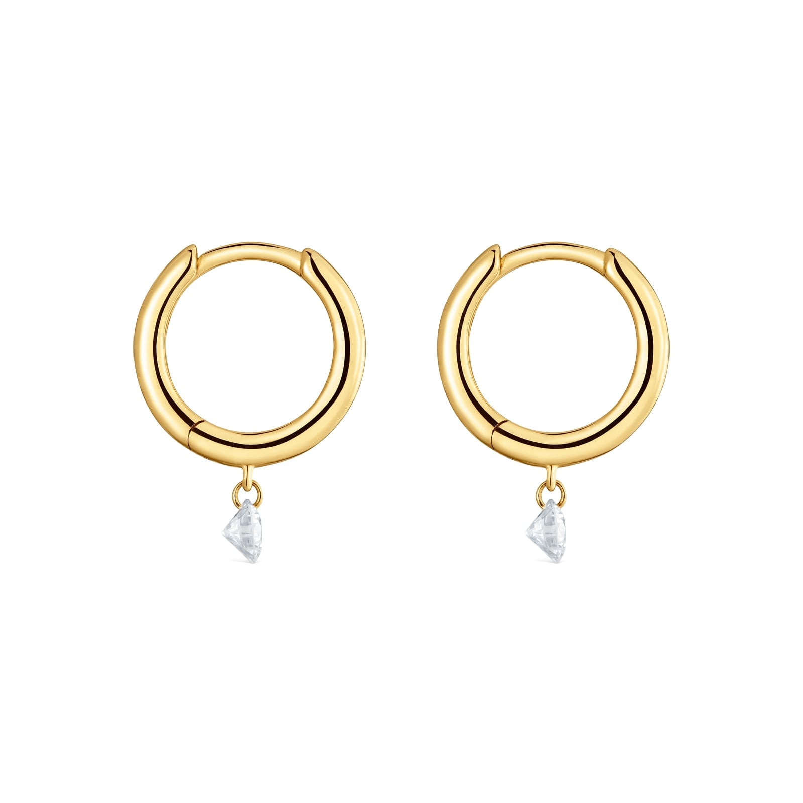 ARETES ARO DE ORO 9 KT Y DIAMANTE EN LAB. TOUS IRISÉ LGD - 2