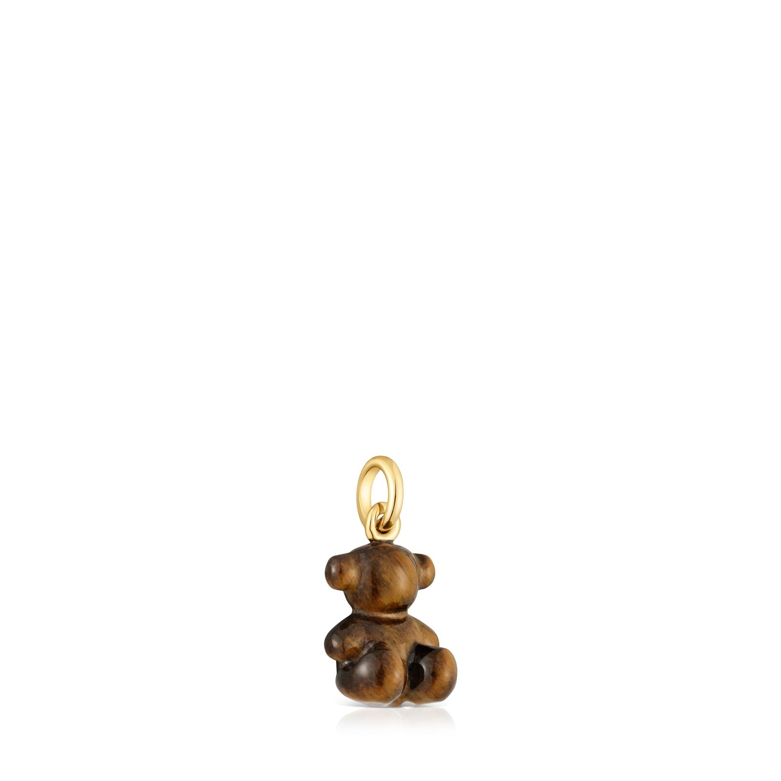 DIJE OSO PEQUEÑO CON OJO DE TIGRE Y ORO 14 KT BOLD BEAR - 2