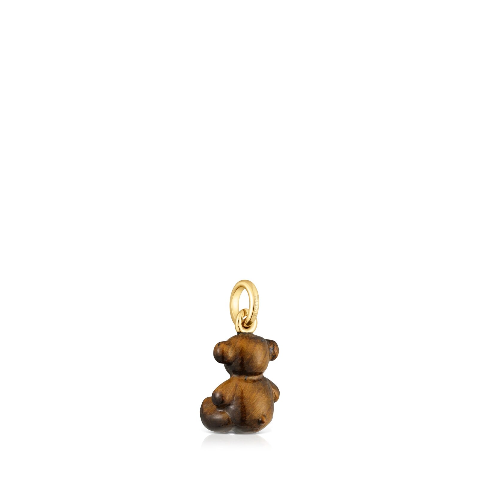 DIJE OSO PEQUEÑO CON OJO DE TIGRE Y ORO 14 KT BOLD BEAR - 3