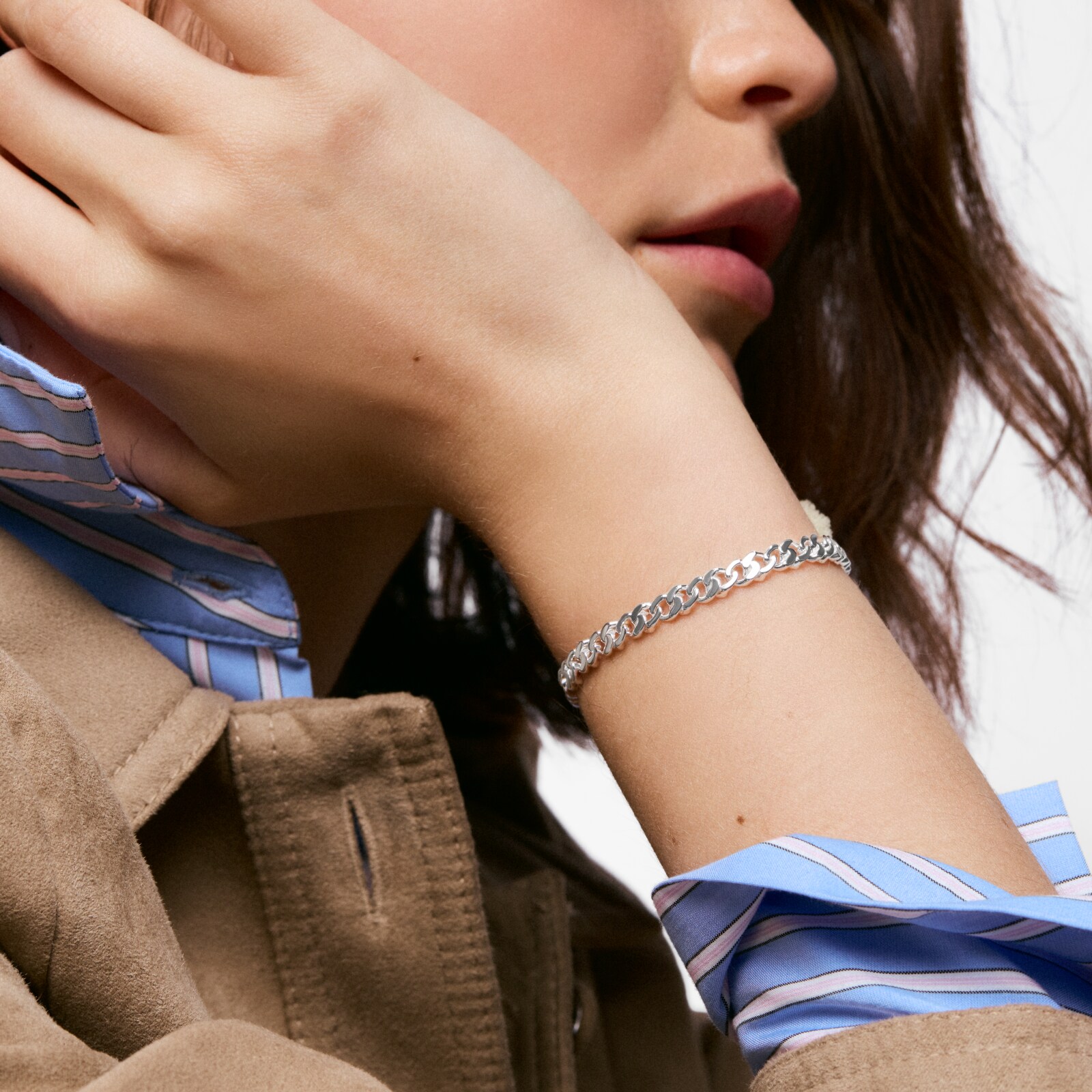 PULSERA CADENA DE PLATA 5 MM BEAR'S CHAIN - 6