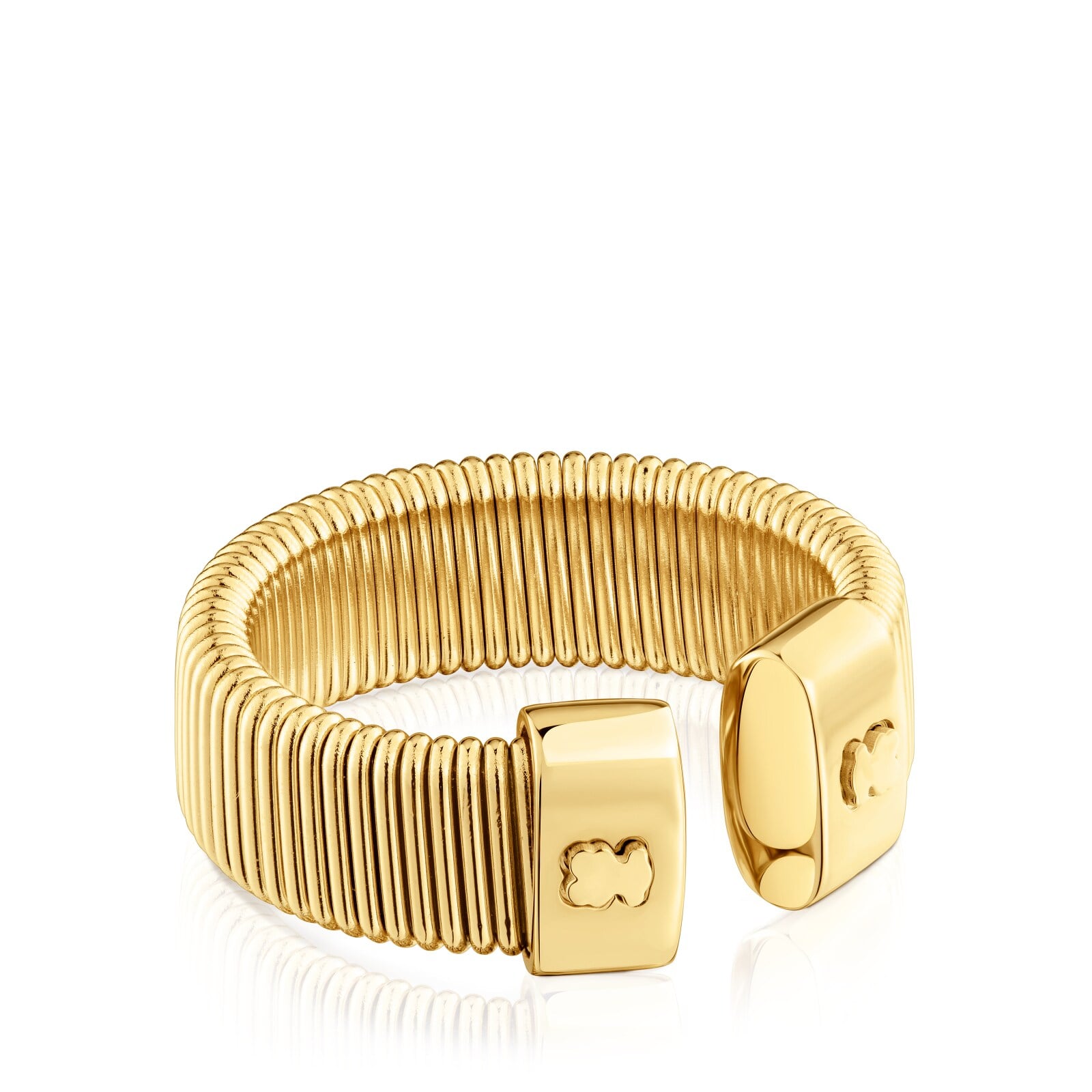 ANILLO ABIERTO DE ACERO DORADO BULEVARD - 4