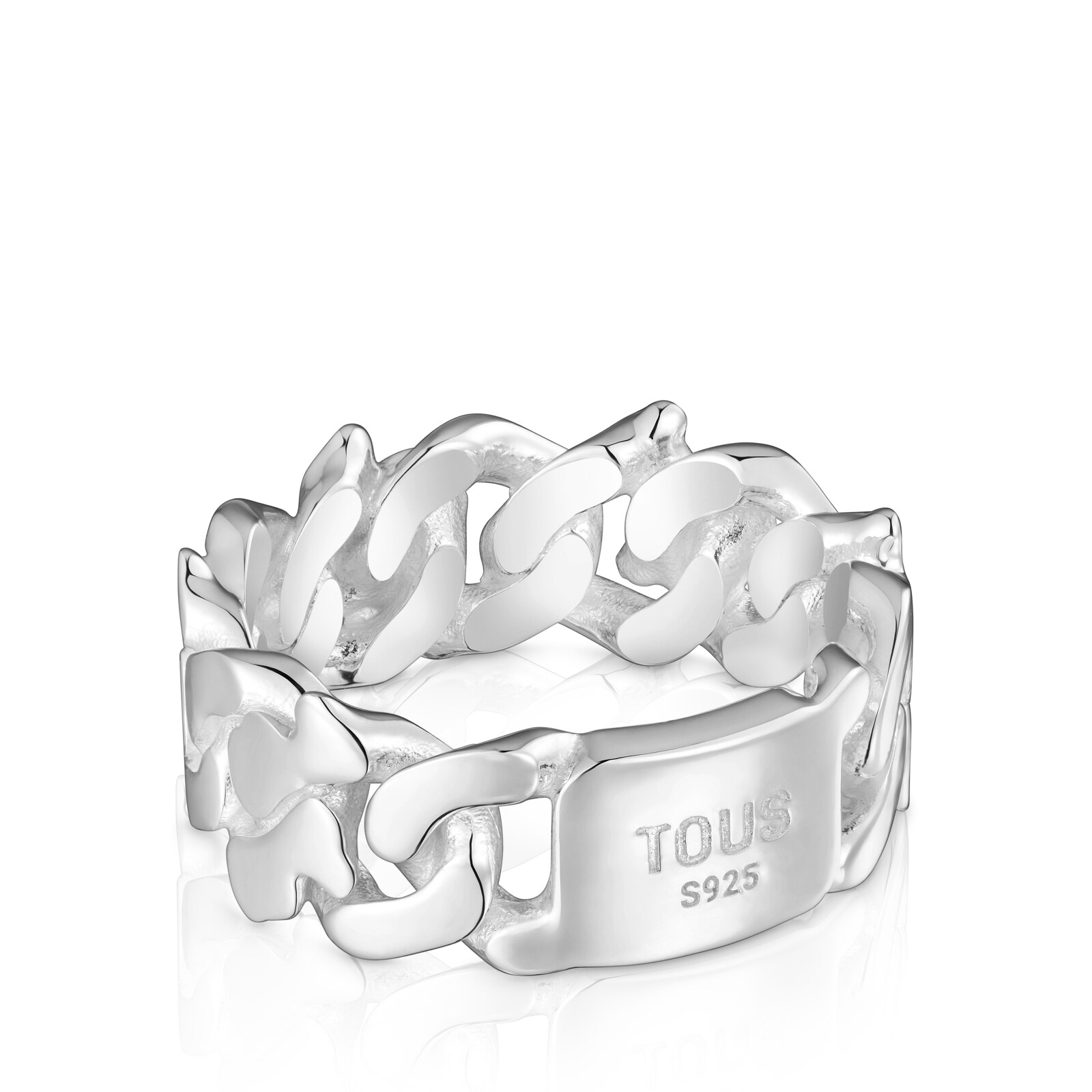 ANILLO DE PLATA 9 MM BEAR'S CHAIN - 2