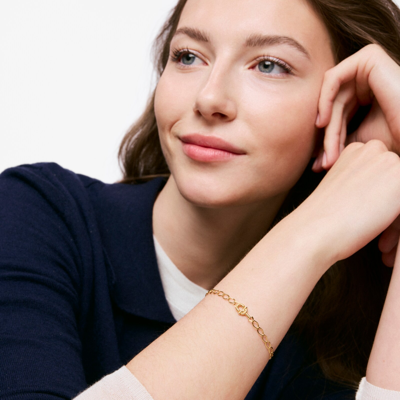 PULSERA CADENA ROMBOIDAL CON BAÑO DE ORO 18 KT SOBRE PLATA TOUS MANIFESTO - 5