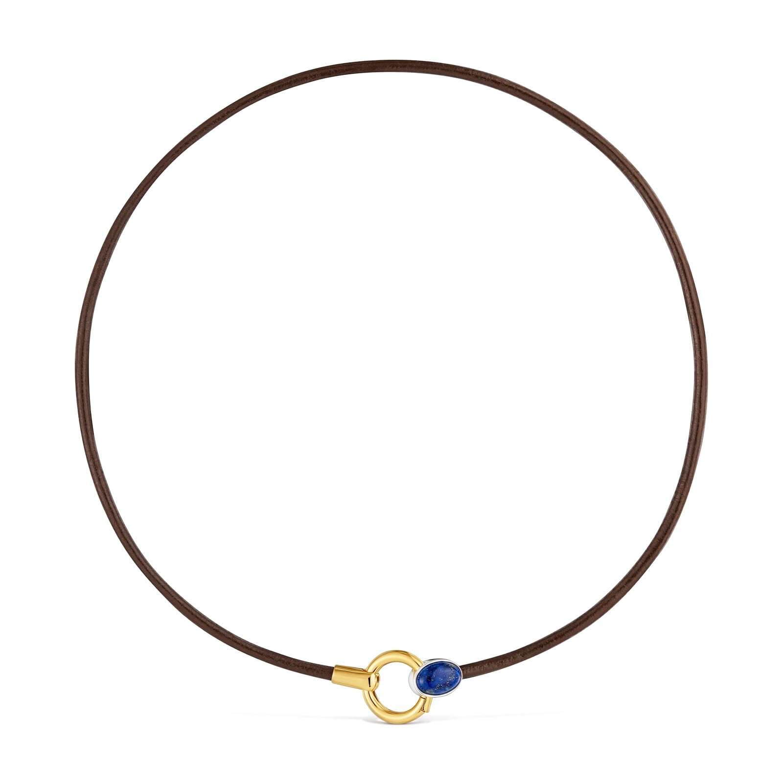 COLLAR BICOLOR CON LAPISLÁZULI Y CORDÓN DE PIEL TOUS GEM POWER - 1