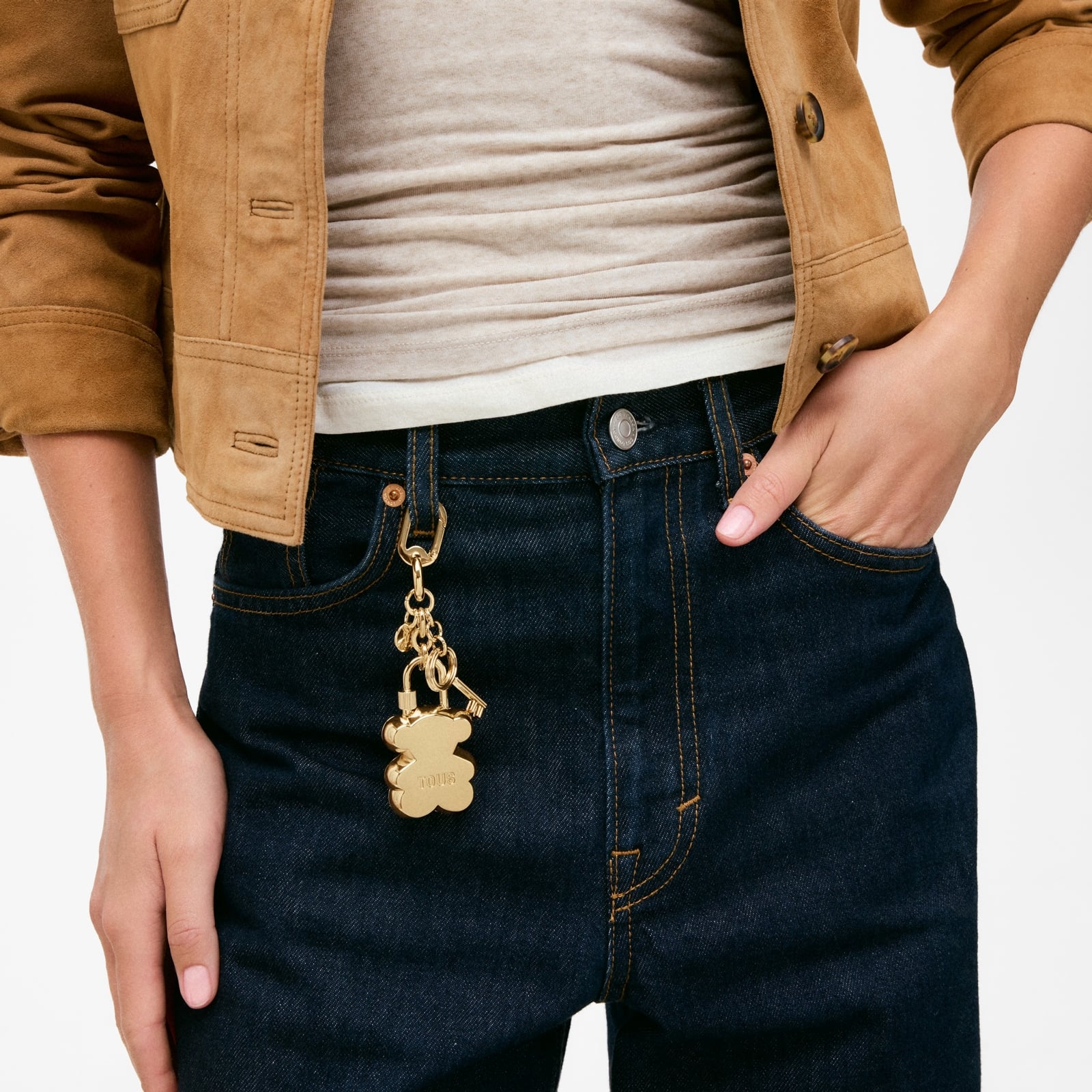 LLAVERO OSO Y LLAVE DORADO TOUS BEAR LOCK - 3
