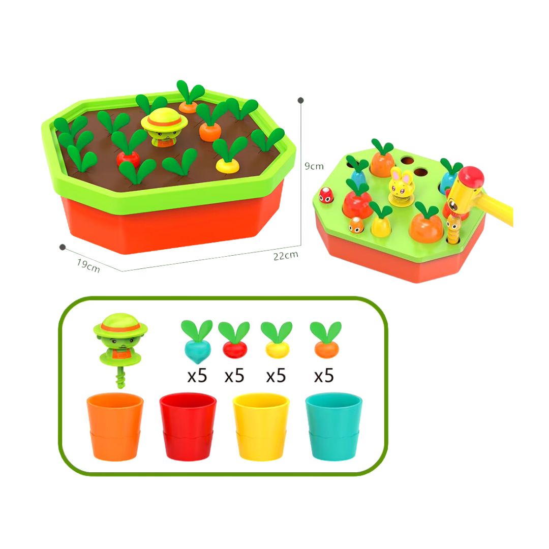 JUEGO DIDÁCTICO MONTESSORI COSECHA ZANAHORIAS 5 EN 1 - 2