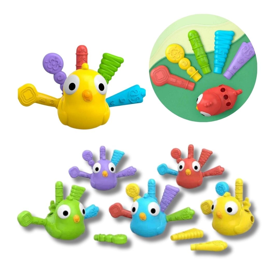 JUEGO DIDÁCTICO MOTRICIDAD PÁJAROS PLUMAS - 2