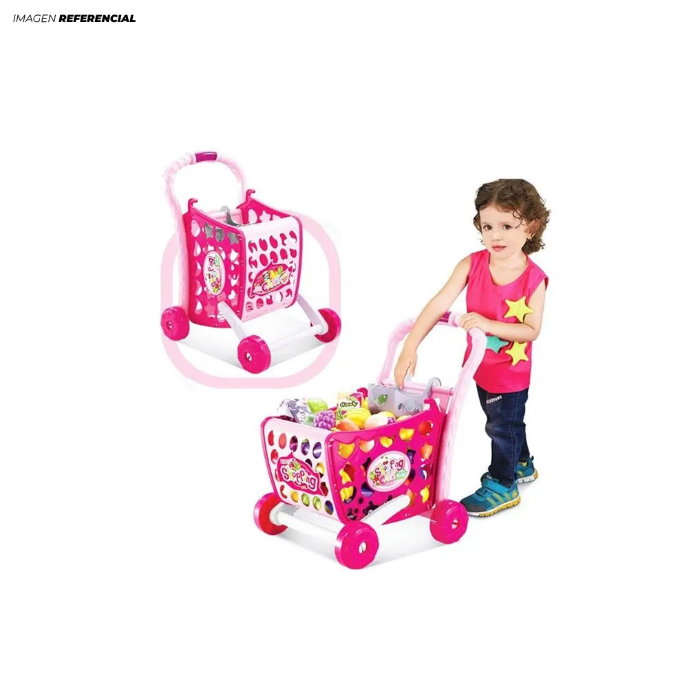 JUGUETE CARRITO COMPRAS 3 EN 1 NIÑAS - 2