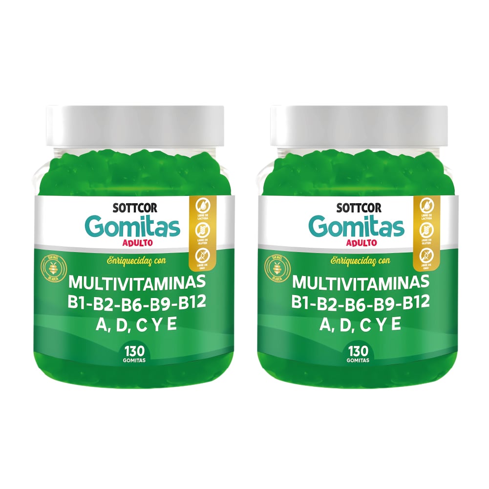 MULTIVITAMINAS PARA ADULTOS 130 GOMITAS 02 UNIDADES - 1