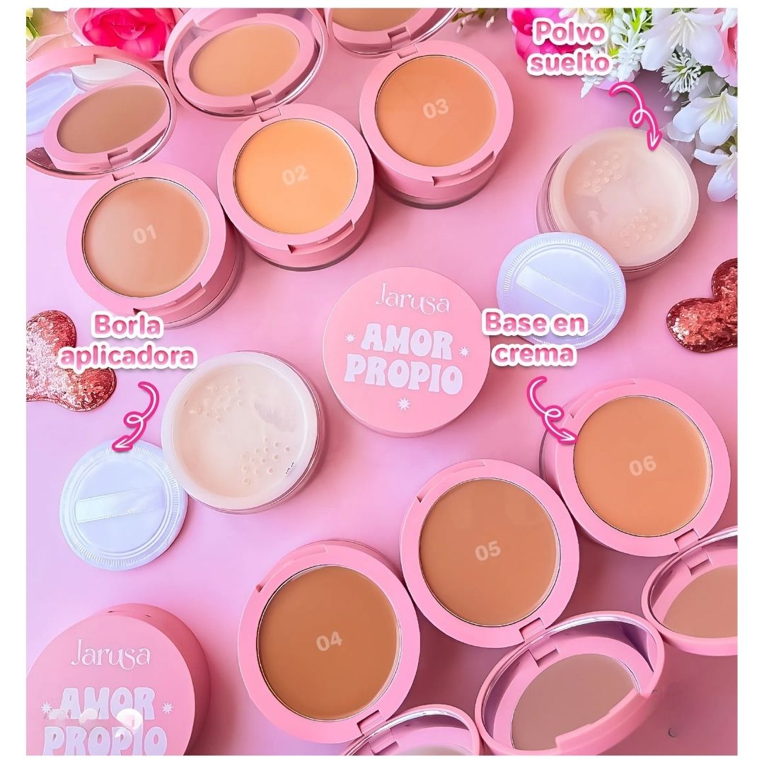 AMOR PROPIO -BASE EN CREMA Y POLVO SUELTO JARUSA TONO2 - 4