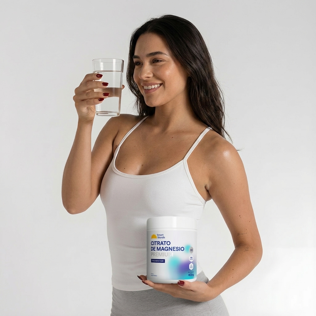 CITRATO DE MAGNESIO PREMIUM SMART BLENDS 400 G - POLVO INSTANTÁNEO - SIN AZÚCAR - 3