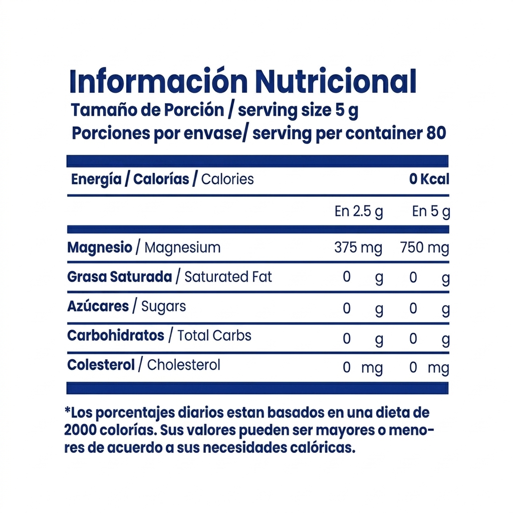 CITRATO DE MAGNESIO PREMIUM SMART BLENDS 400 G - POLVO INSTANTÁNEO - SIN AZÚCAR - 4