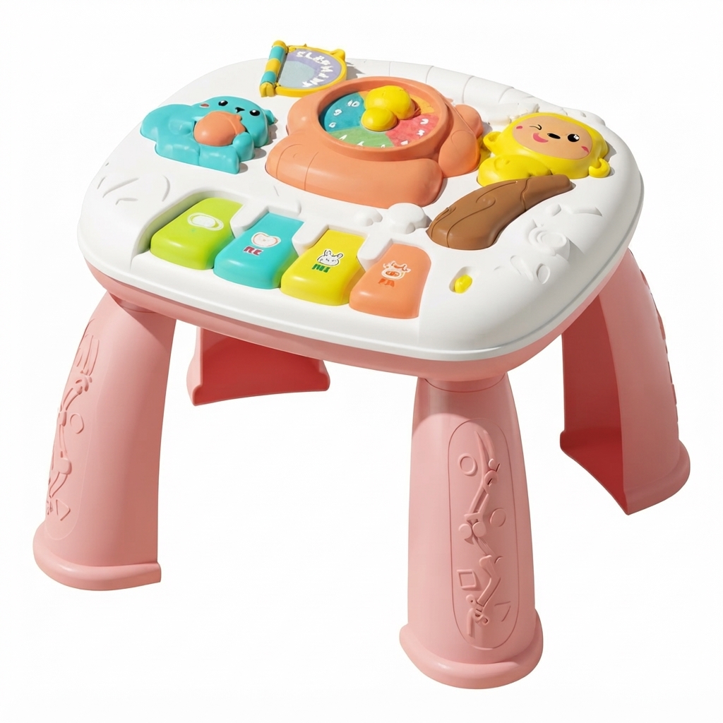 MESA INFANTIL DE ACTIVIDADES DIDÁCTICAS CON PIANO Y JUEGOS INTERACTIVOS - 1
