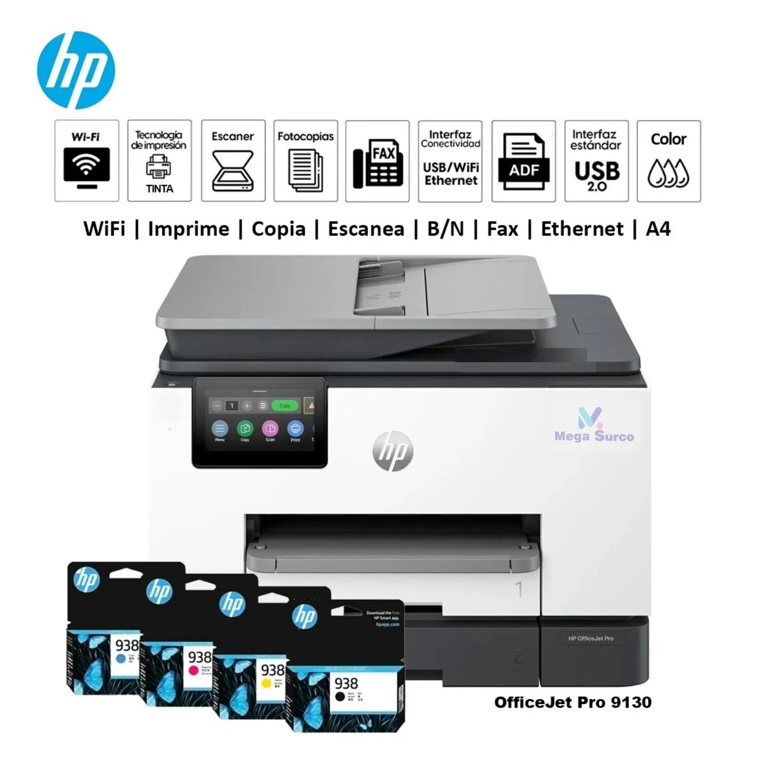 IMPRESORA TODO-EN-UNO HP OFFICEJET PRO 9130 - 1