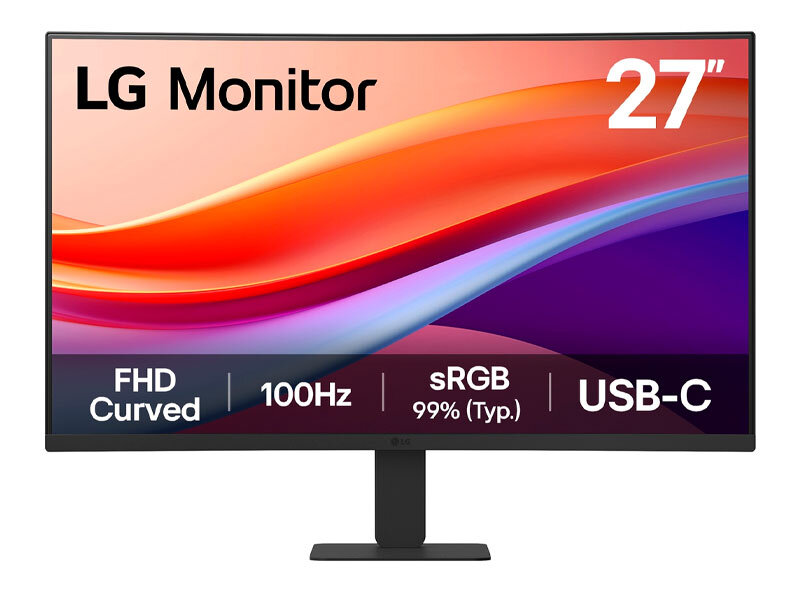 MONITOR LG 27U421A-B CURVO 100HZ/5MS FHD VA/USB-C/HDMI/ 27 - 1