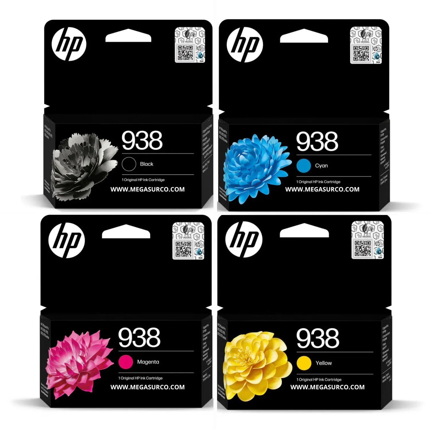 HP 938 KIT DE TINTAS 4 COLORES (BLACK, CIAN, MAGENTA, YELLOW) - 1