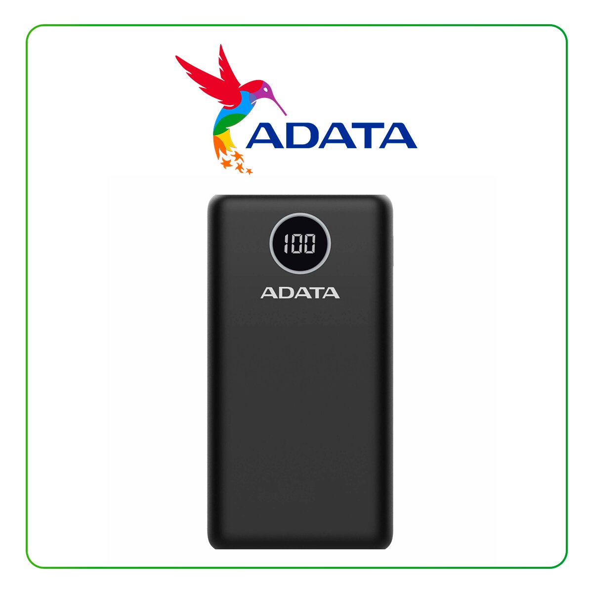 BATERIA PORTATIL POWER BANK 20000 MAH ADATA P20000QCD BLACK - 1