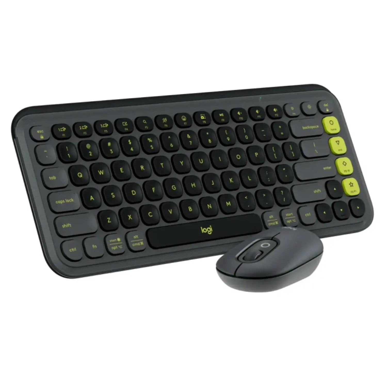 TECLADO LOGITECH + MOUSE POP ICON BLUETOOTH/WIRELESS SP / COPILOT/ GRAPHITE - 1
