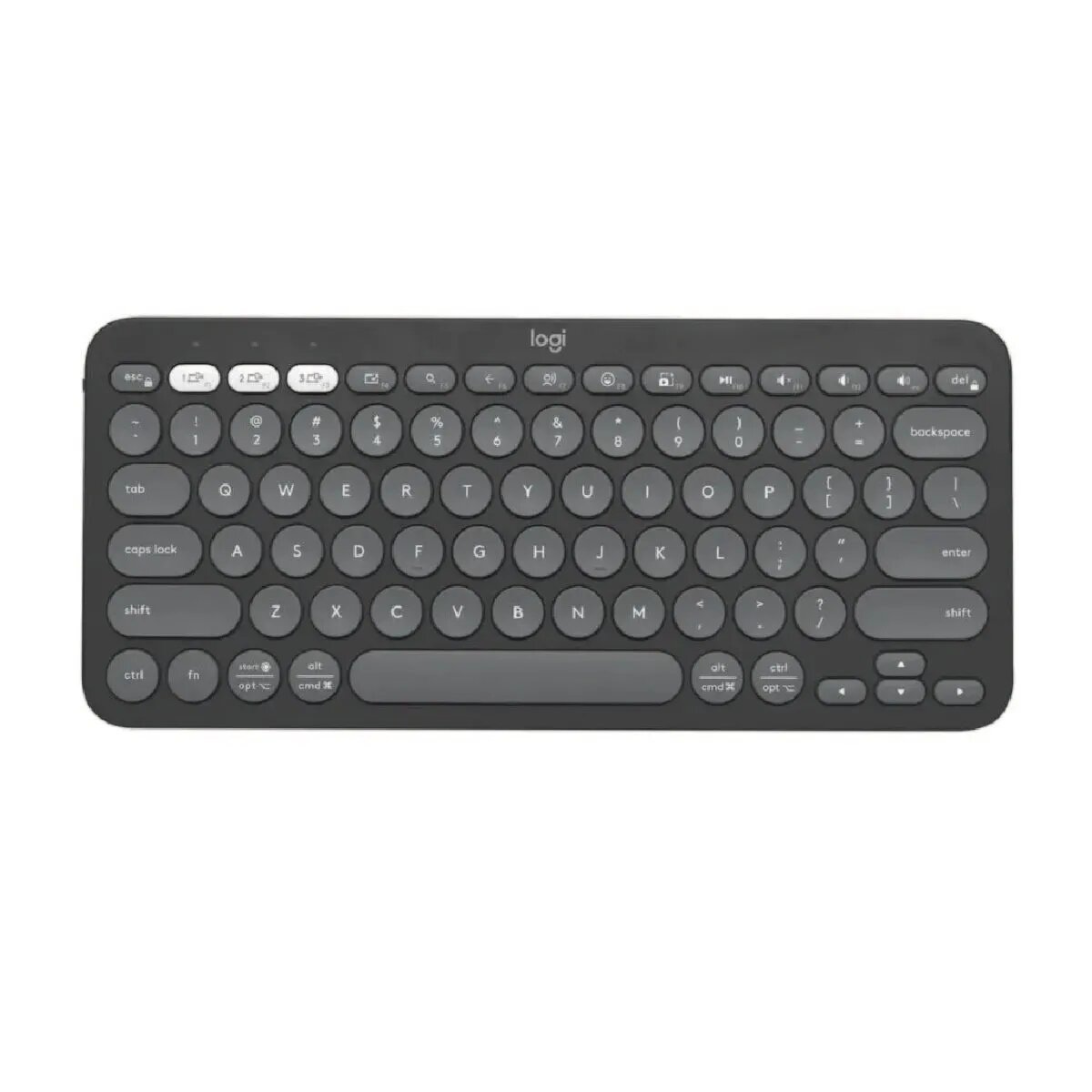 TECLADO LOGITECH PEBBLE 2 K380S BLUETOOTH/WIRELESS SP GRAPHITE - 4