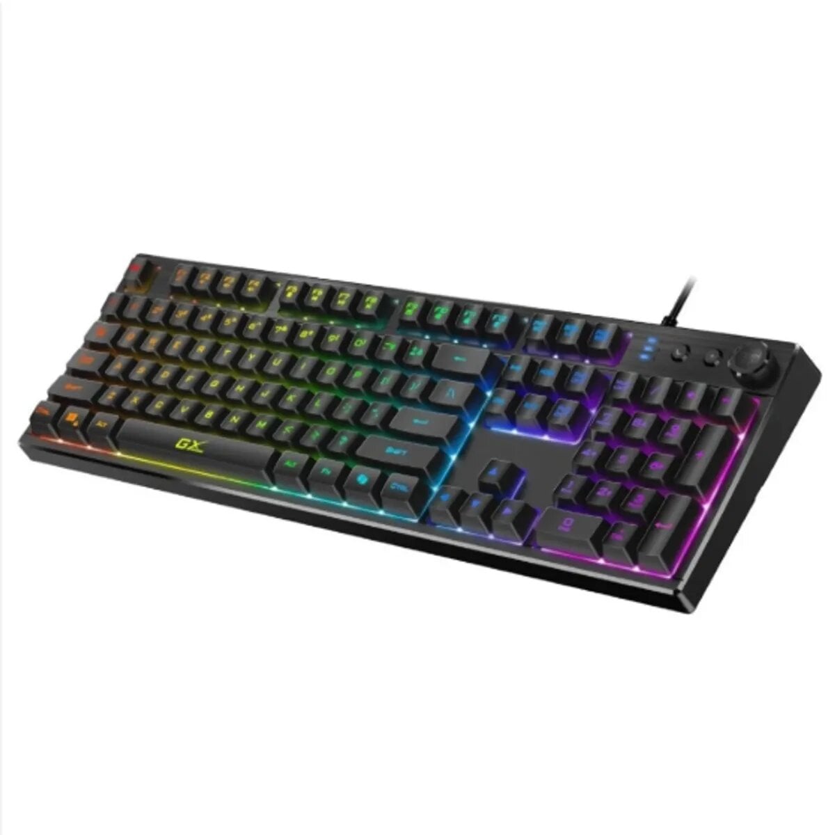 TECLADO GENIUS GX SCORPION K7 AI COPILOT GAMING RGB 19 TECLAS ANTI-GHOSTING MACRO USB SP BLACK - 2