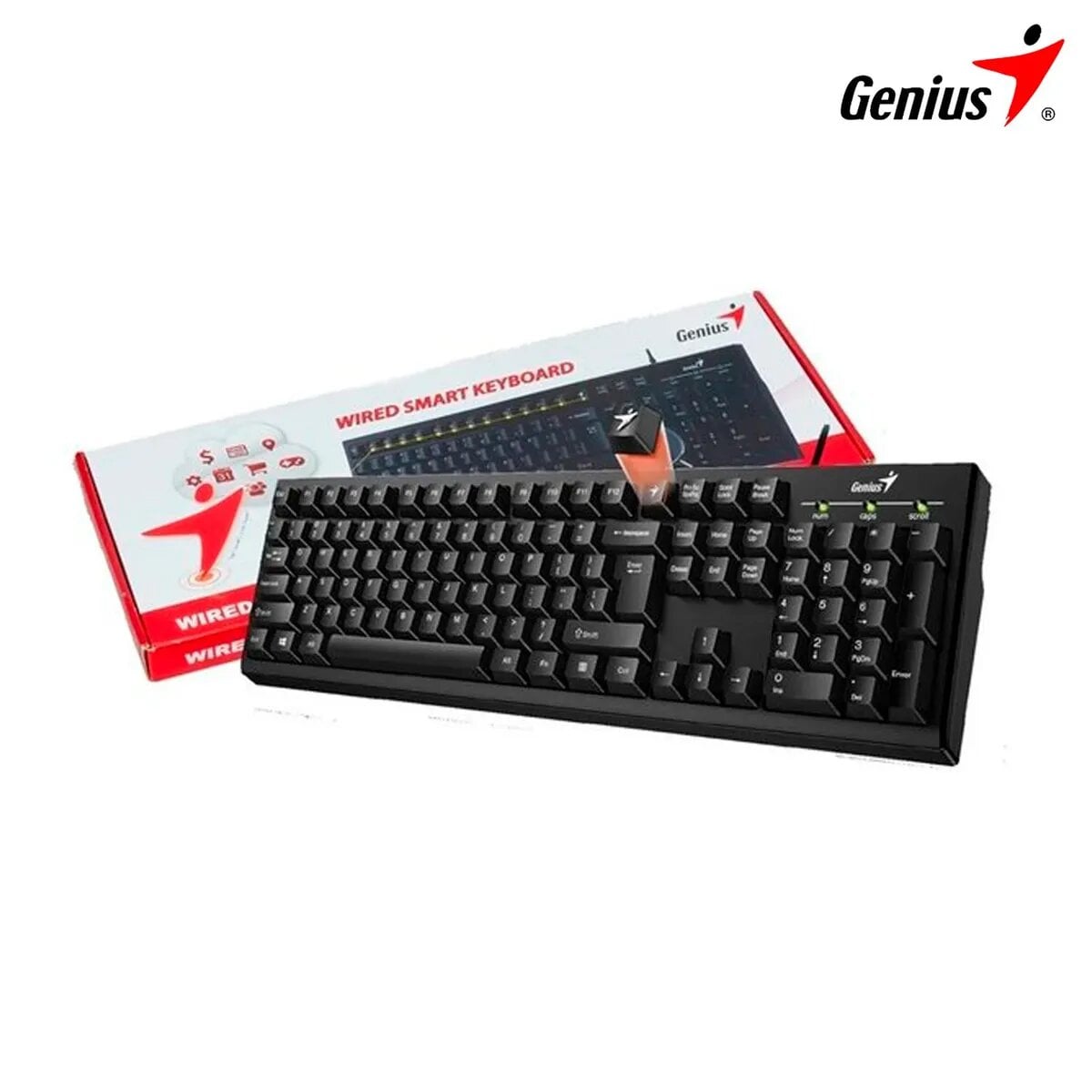 TECLADO GENIUS SMART KB-100 AI COPILOT USB SP BLACK - 1